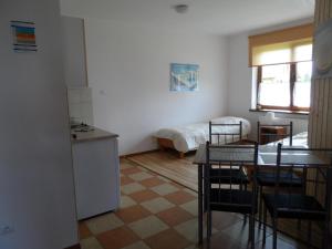 Kuchyň nebo kuchyňský kout v ubytování Apartamenty Jakob