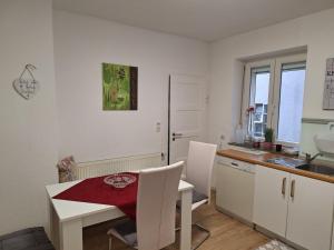 Kuchyň nebo kuchyňský kout v ubytování Ferienwohnung im Springerhof