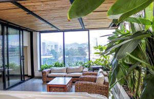 Posezení v ubytování Hotel 47 Medellin Center