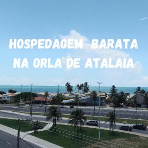a sign that reads hospediger barbara na orla be atka at HOTEL AL MARE ATLANTICO in Aracaju