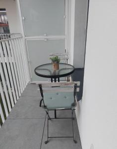 Balkón alebo terasa v ubytovaní Życzliwy Apartament z garażem
