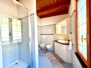 Koupelna v ubytování Il Corbezzolo