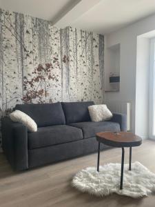 Posezení v ubytování Beau duplex vue sur le Lac Blanc