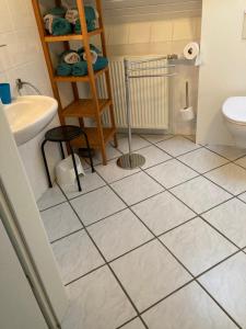 Koupelna v ubytování B&B Haus Jola