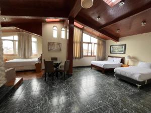 Cama ou camas em um quarto em Hotel Residencial Alfa