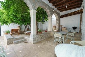 A seating area at LIVIN Hydra Garden Suite
