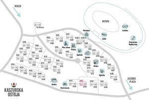 a map of kushikiikiikiikiikiiki resort at Domek A 145 Miód Malina- Kaszubska Ostoja in Barkocin