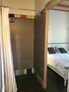 Postel nebo postele na pokoji v ubytování BelCiano (ancien Toit Vert)