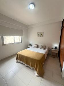 sypialnia z łóżkiem i oknem w obiekcie Departamento Premium Céntrico w mieście Salta