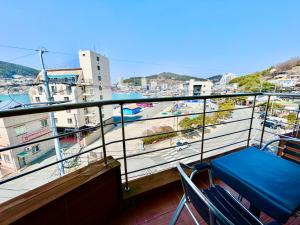 En balkong eller terrasse på Ocean hotel the Luxe