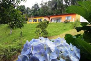 Um jardim em Casa ampla, 2 qtos, varanda, região de Extrema