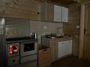 Kuchyň nebo kuchyňský kout v ubytování Forest rest