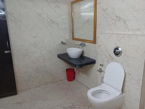 Koupelna v ubytování Hotel Airlines