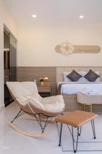 Giường trong phòng chung tại Palm Villa 36 (Luxury Villa inside Resort near The Sea)