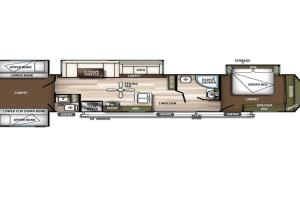 Grundriss der Unterkunft Moab RV Resort RV IV Fully Setup OK44