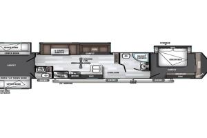 a floor plan of a boat at Moab RV Resort RV Fully Setup OK41 in Moab