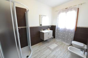 Koupelna v ubytování B&B Il Sentiero
