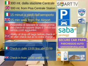 Certifikát, hodnocení, plakát nebo jiný dokument vystavený v ubytování Hello Pisa B&B