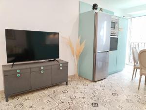 Kuchyň nebo kuchyňský kout v ubytování Steve Apartamento