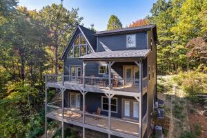 Bygningen som feriehuset ligger i