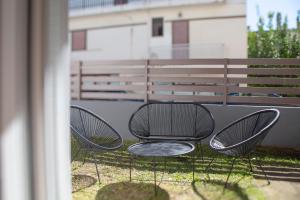 En balkon eller terrasse på Aesthetic Studio