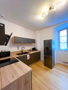 Кухня или кухненски бокс в A l'arbre rose - Bel appartement au calme - Parking gratuit