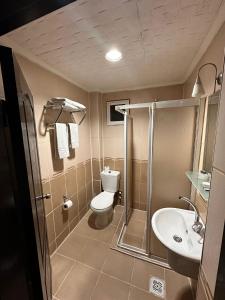 Koupelna v ubytování Minabir Otel