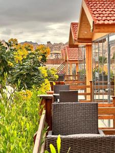 Balkón nebo terasa v ubytování Golden Hotel By Trend