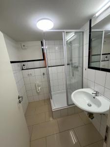 Kylpyhuone majoituspaikassa Ortenberg