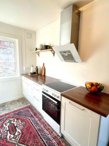 A cozinha ou cozinha compacta de Flott 4-roms leilighet til leie
