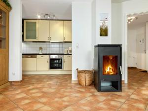 Η κουζίνα ή μικρή κουζίνα στο Landhaus Residenz Ostsee Wellenreiter