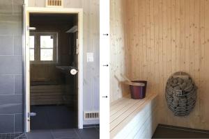 Vonios kambarys apgyvendinimo įstaigoje Modern cottage at Nordseter/Sjusjøen/Lillehammer