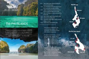 un folleto para las islas phillip en Jelly Bear, en Ban Bang Khu