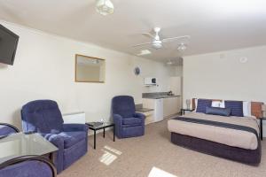 Zona d'estar a BK's Rotorua Motor Lodge