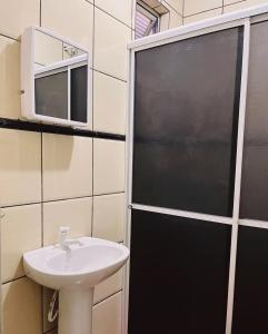Koupelna v ubytování Pousada da Maira + 37 fotografií
