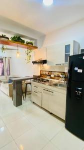 Dapur atau dapur kecil di Cómodo Apartamento céntrico