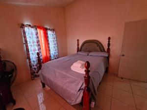 Postel nebo postele na pokoji v ubytování Beautiful 1-Bed House in New Harbour Village 3 Old Harbour St Catherine Jamaica Secured gated community