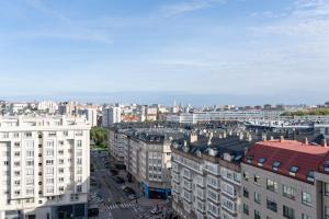 Utsikt over La Coruña, enten fra hotellet eller fra et annet sted