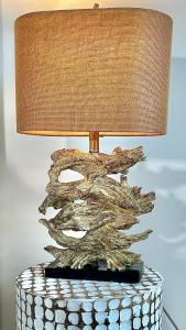 a lamp sitting on a table with a pineapple shaped base at Luray Caverns New Townhome with 3 bedrooms with 1500sqft in Luray