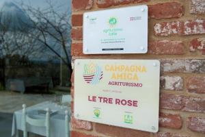 Certificato, attestato, insegna o altro documento esposto da Agriturismo Le Tre Rose - Cantina Zanello