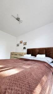 Un pat sau paturi într-o cameră la Kolo Apartament