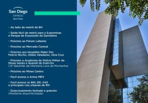 a flyer for the san diego samsung building at San Diego Express Barro Preto in Belo Horizonte