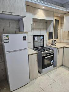 Køkken eller tekøkken på شقق مفروشة