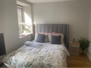 a bedroom with a large bed and a window at Oasis in heart of Dublin city in Dublin