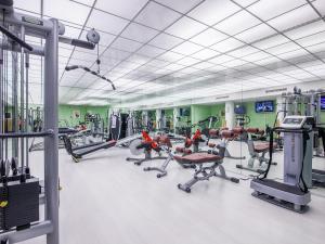 Fitness centrum a/nebo fitness zařízení v ubytování Park Hotel Principe