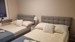 Postel nebo postele na pokoji v ubytování Morze-kwatery Apartament Dream