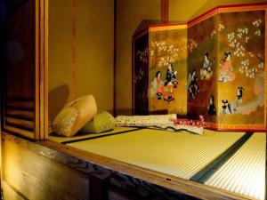 a room with a table with at Ryokan Tsukie - Vacation STAY 14504v in Kyoto