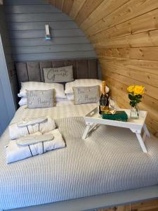 Posezení v ubytování Loch View Luxury Pod