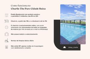 Captura de pantalla de una página de una página de una piscina en Charlie The Park Cidade Baixa, en Porto Alegre