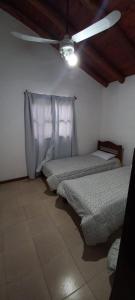 Een bed of bedden in een kamer bij Cabañas La Geromita